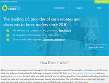 Tablet Screenshot of cashbackforexusa.com